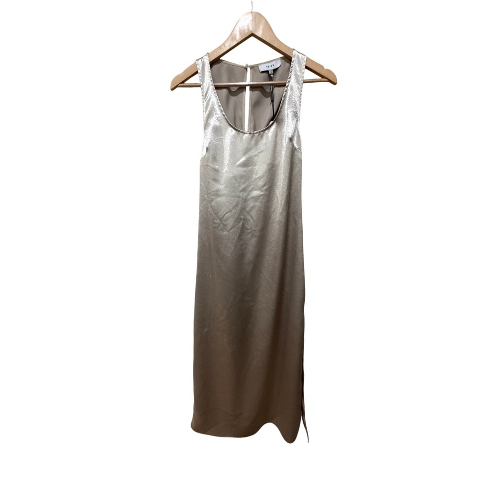 REISS Lottie Metallic Maxi Dress Size 6 New with Tags - Picture 8 of 12